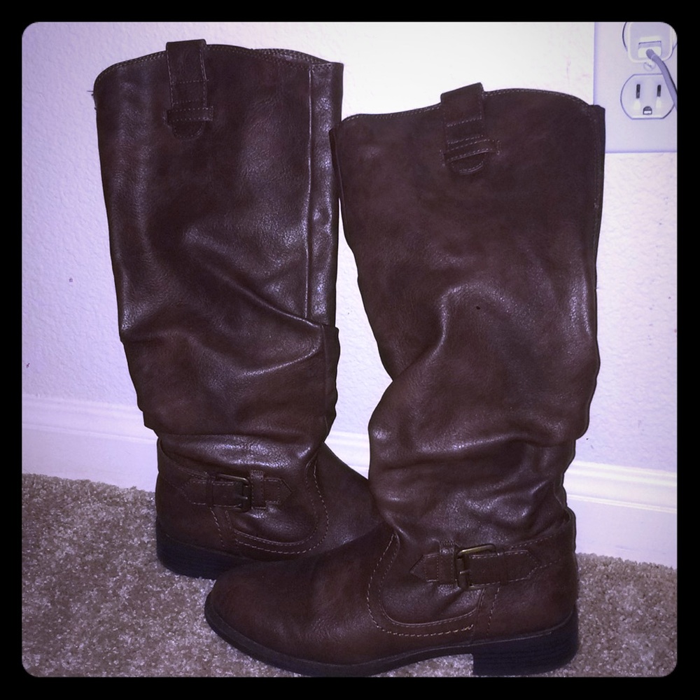 Brown Leather Boots